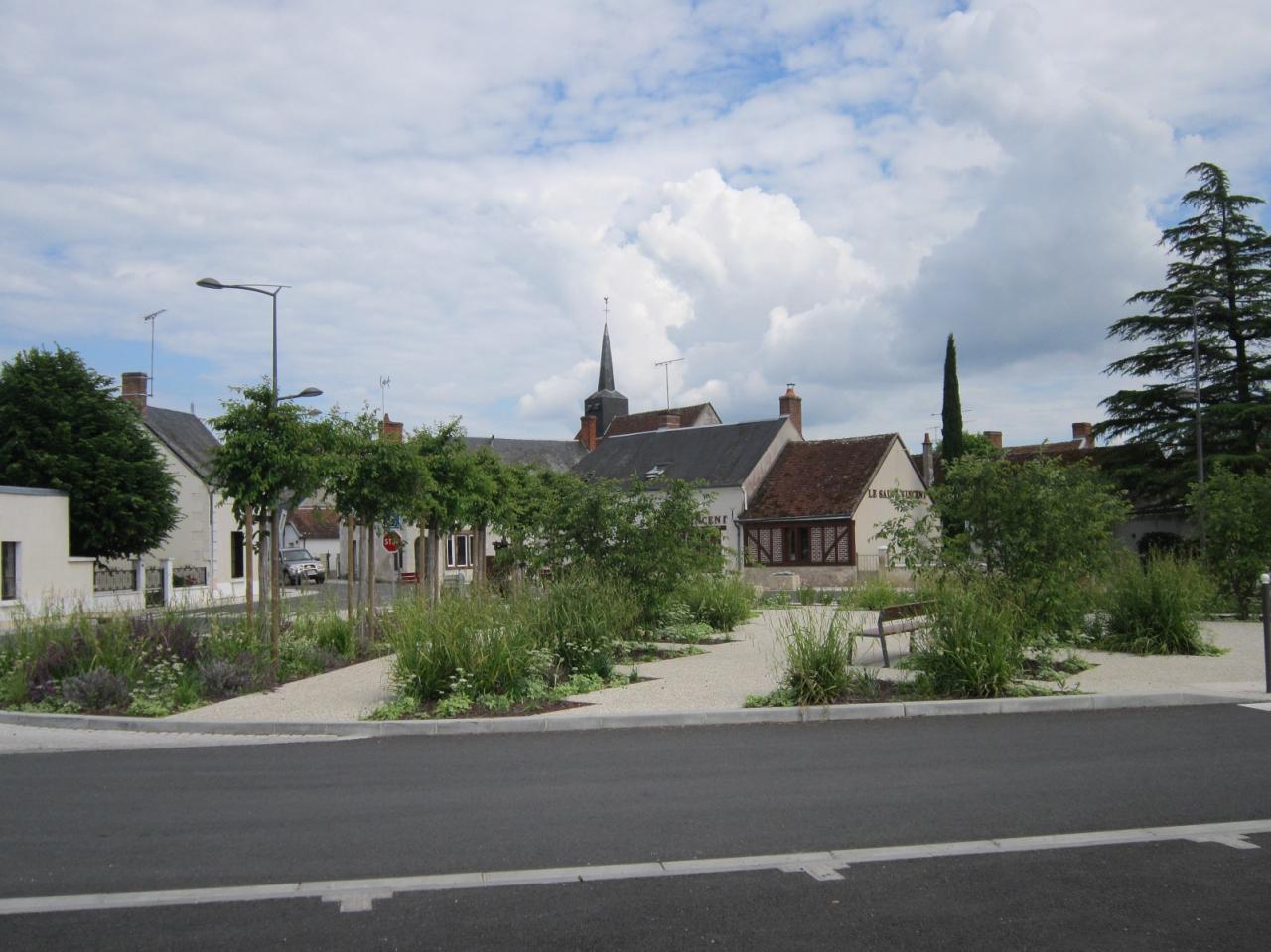 La vue sur la place